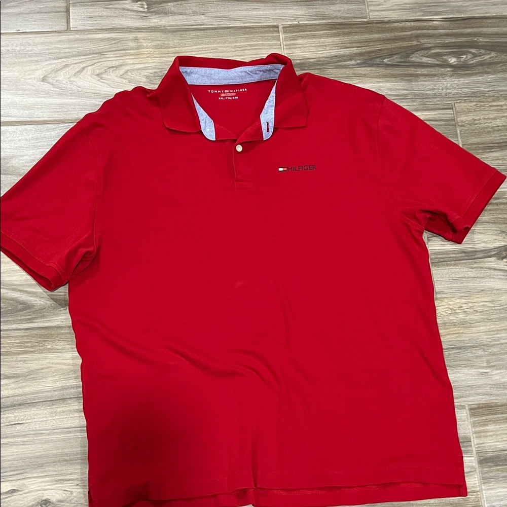 Tommy Hilfiger Men's Vibrant Red Polo Shirt